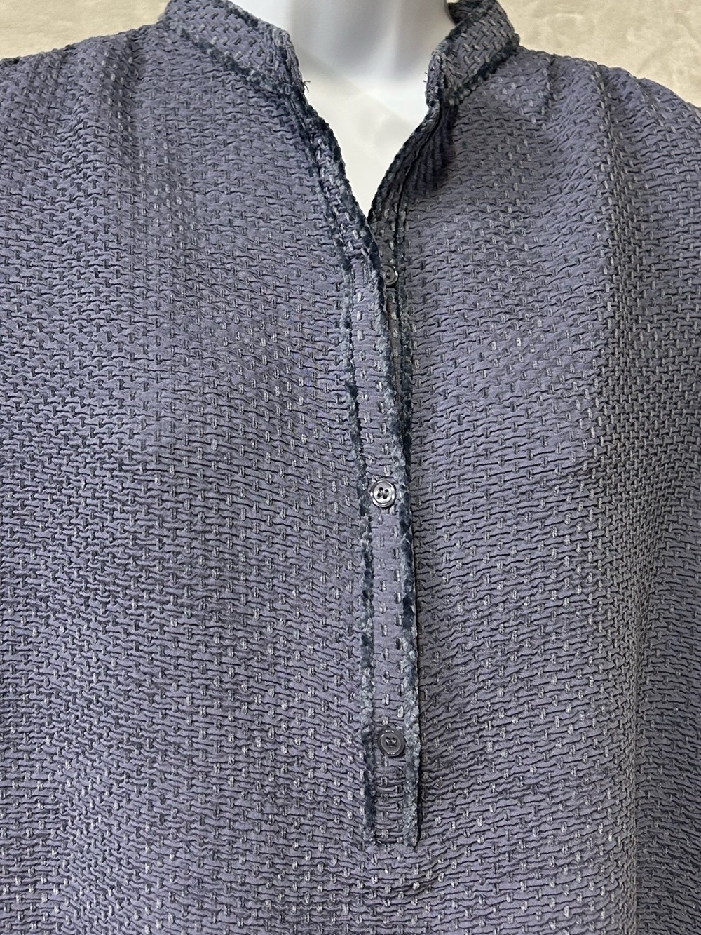 NWT Max Studio Navy Textured Knit Top